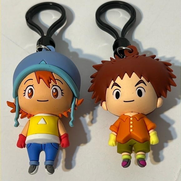 Digimon Bundle Of Two Figural Bag Clips - Picture 1 of 5